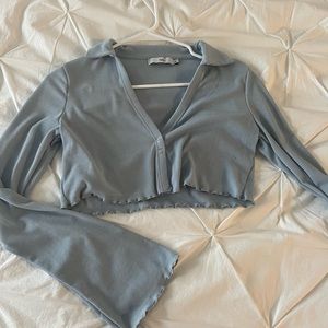 Blue Collared Adika Shirt